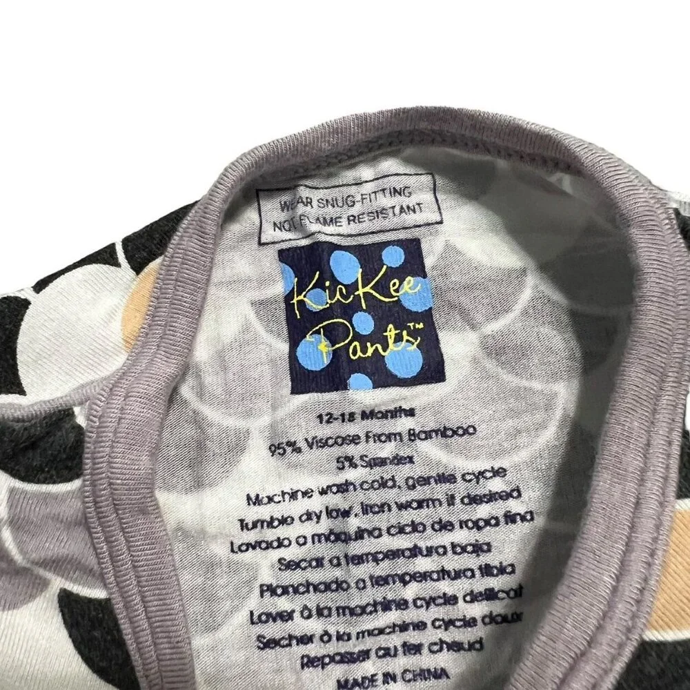 Kickee Pants 12-18m Bamboo Midnight Scales Coverall